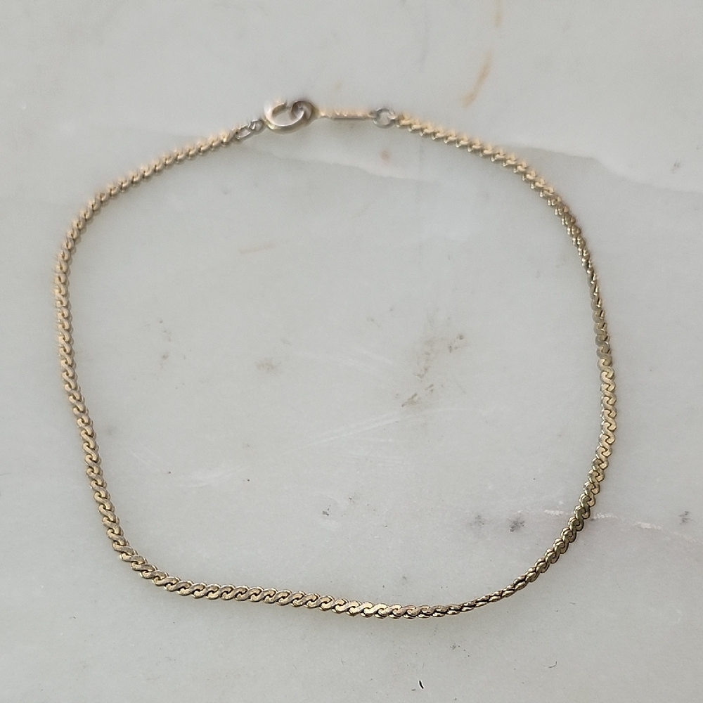 Monet Vintage Gold Tone Mens Bracelet